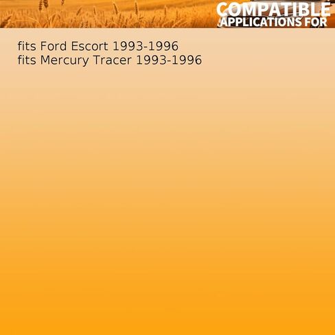 1 Pcs Dual Radiator and Condenser Fan Assembly fits Ford Escort 1993 1994 1995 1996 fits Mercury Tracer 1993 1994 1995 1996 Replacement F5CZ8C607A in Saudi Arabia