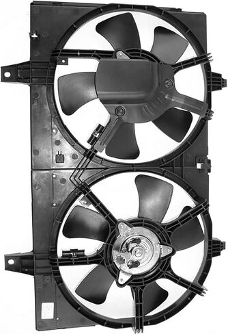 Dual Radiator and Condenser Fan Assembly Replaces# 214870Z000, 31555003000 for Nissan Maxima 3.5L 2002 2003, (1x) in Saudi Arabia