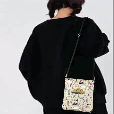 JYTAPP Hi Hi Umbrella Heart Stop TV Show Crossbody Bag Merch Umbrella Hi Merch LGBT Movie Gift Heart Stop Leaves Bag in Saudi Arabia