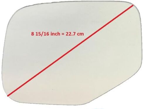New Mirror Glass with FULL SIZE ADHESIVE for 2006-2014 HONDA RIDGELINE Driver Side View Left LH in Saudi Arabia