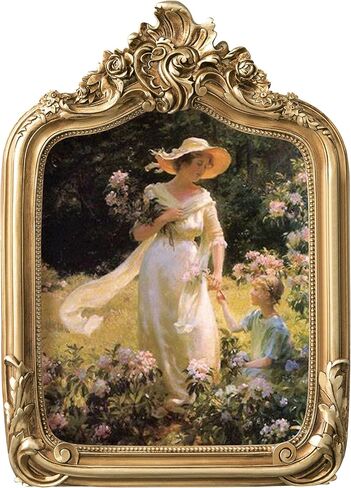 eletecpro 4x6 Arch Vintage Picture Frame with Glass Cover, Antique Ornate Gold Photo Frame 4 x 6 for Tabletop or Wall Hanging, Vintage Gold in Saudi Arabia