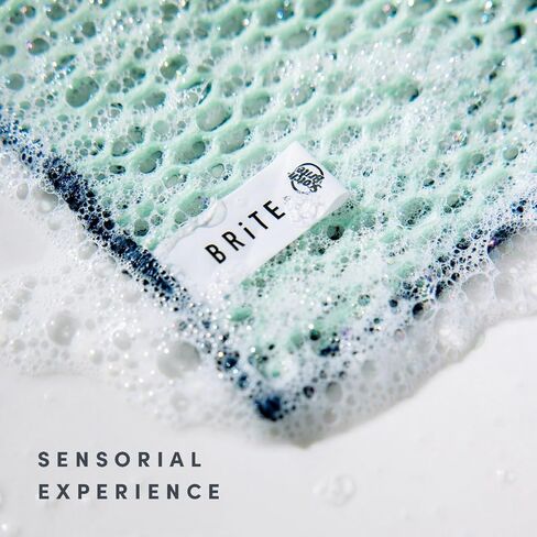 Brite by Scotch-Brite Scrub and Wipe Collection with 1 Rich-Foaming Dish Scrubber, 1 Quick-Dry Mesh Scrubber, and 2 Reusable Sponge Cloths in Kuwait