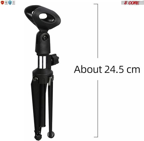 5 Core Desk Mic Stand • Angle Adjustable Table Tripod • Portable Desktop Microphone Stand • Includes Universal Mic Holder • Compatible w Dynamic Handheld Microphones MINI TRIPOD MIC STAND in Kuwait