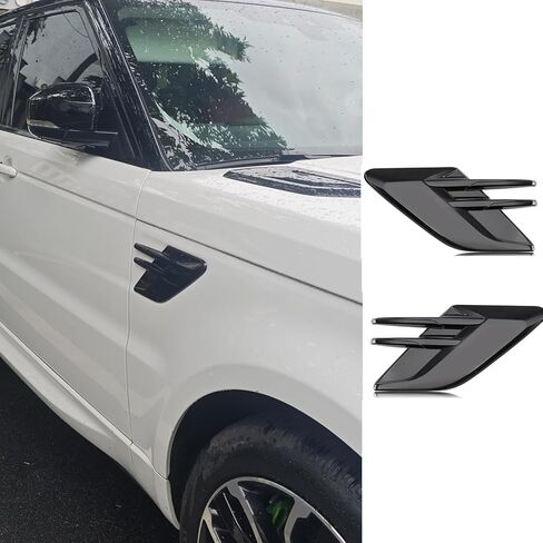 2pcs Air Side Vents Grille Only Fit for Land Rover Range Rover Sport 2018 2019 2020 2021 2022 Side Vent Trim Grill (Glossy Black) in Saudi Arabia