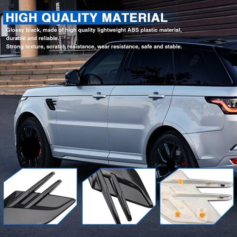 2pcs Air Side Vents Grille Only Fit for Land Rover Range Rover Sport 2018 2019 2020 2021 2022 Side Vent Trim Grill (Glossy Black) in Saudi Arabia
