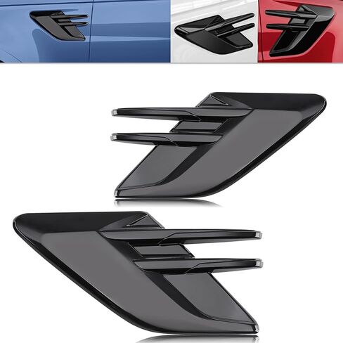 2pcs Air Side Vents Grille Only Fit for Land Rover Range Rover Sport 2018 2019 2020 2021 2022 Side Vent Trim Grill (Glossy Black) in Saudi Arabia