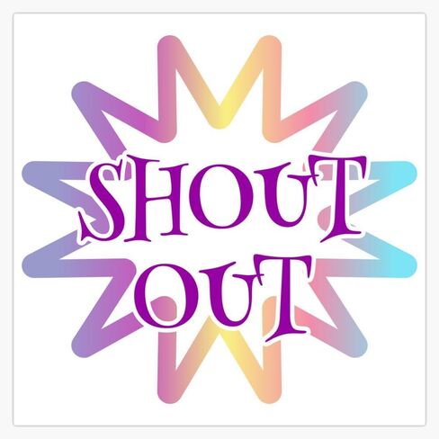 Shout Out Magnet Reusable Flexible Magnetic Sticker 5" in Saudi Arabia