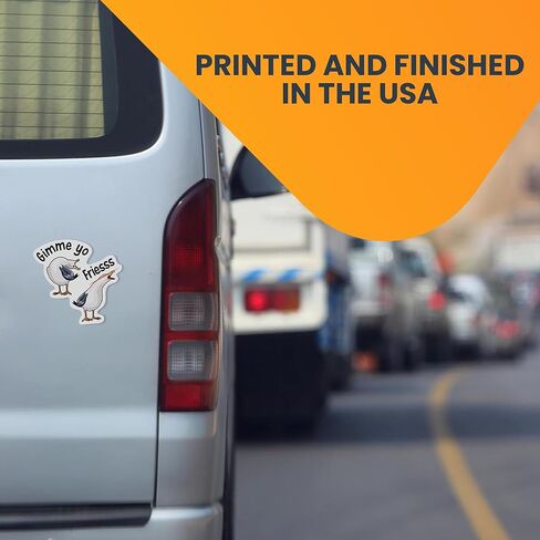 ملصق مغناطيسي للسيارة Magnet Me Up Gimme Yo Friess، مقاس 5 × 5 بوصة، ديكور سيارة أو ثلاجة مرحة ومرحة، هدية مغناطيس ممتصة للصدمات لمحبي الطعام، ديكور متحمس للقلي الفرنسي، صُنع في الولايات المتحدة الأمريكية in Saudi Arabia