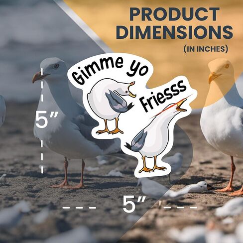ملصق مغناطيسي للسيارة Magnet Me Up Gimme Yo Friess، مقاس 5 × 5 بوصة، ديكور سيارة أو ثلاجة مرحة ومرحة، هدية مغناطيس ممتصة للصدمات لمحبي الطعام، ديكور متحمس للقلي الفرنسي، صُنع في الولايات المتحدة الأمريكية in Saudi Arabia