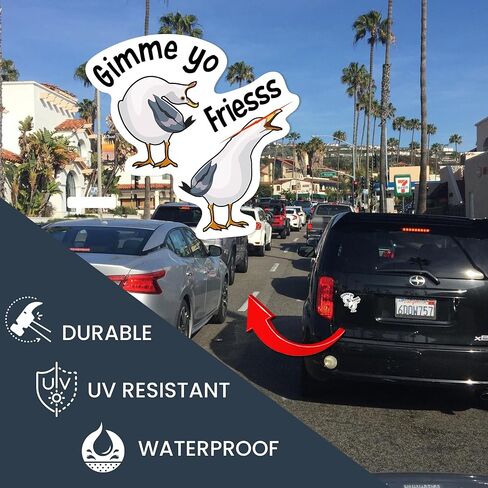 ملصق مغناطيسي للسيارة Magnet Me Up Gimme Yo Friess، مقاس 5 × 5 بوصة، ديكور سيارة أو ثلاجة مرحة ومرحة، هدية مغناطيس ممتصة للصدمات لمحبي الطعام، ديكور متحمس للقلي الفرنسي، صُنع في الولايات المتحدة الأمريكية in Saudi Arabia