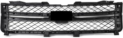 MIC Front Grille Grill Compatible with Silverado 2500 HD 3500 HD 2011-2014 (Gloss Black Trim) in Saudi Arabia