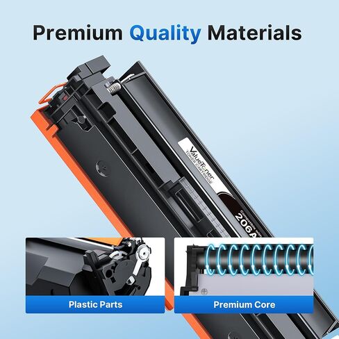 خرطوشة حبر 206A مكونة من 4 عبوات - M283fdw M283cdw بديلة متوافقة لـ HP 206A 206X، تعمل مع HP Color LaserJet Pro MFP M283fdw M283cdw M255dw M282 M283 M255 | W2110A (أسود سماوي أصفر أرجواني) in Saudi Arabia