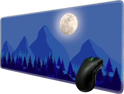 Large Desk Pad Protector,Edge Stitched Mouse Pad,Non-Slip Laptop Desk Mat,Waterproof Desk Writing Pad for Office and Home,31.5 x 11.8 Inch - White Gold Texture Marble in Saudi Arabia