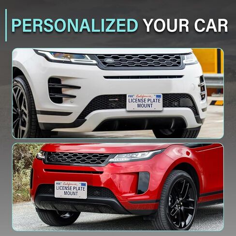 دعامة تثبيت على لوحة ترخيص الشبكة الأمامية بدون حفر متوافقة مع Land Rover Defender، Discovery 5th gen، Discovery Sport 2nd gen، Range Rover 4th gen، Range Rover Evoque 2nd gen، Range Rover Sport in Kuwait