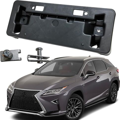 Front License Plate Frame Tag Mounting Bracket Holder Fits for Lexus RX350 RX450h F-Sport 2016 2017 2018 2019 Replace 521140E111 LX1068125 in Saudi Arabia