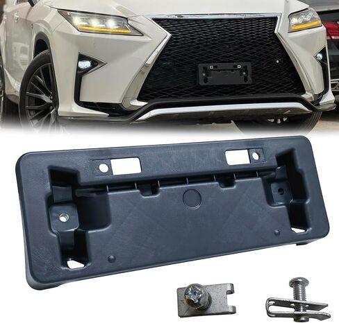 Front License Plate Frame Tag Mounting Bracket Holder Fits for Lexus RX350 RX450h F-Sport 2016 2017 2018 2019 Replace 521140E111 LX1068125 in Saudi Arabia