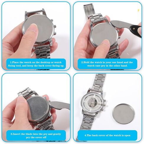 Watch Back Removal Tool 20mm Width Watch Case Opener Knife Watches Battery Removal Tool Repair Replacing Watchmaker Tools Black in Saudi Arabia