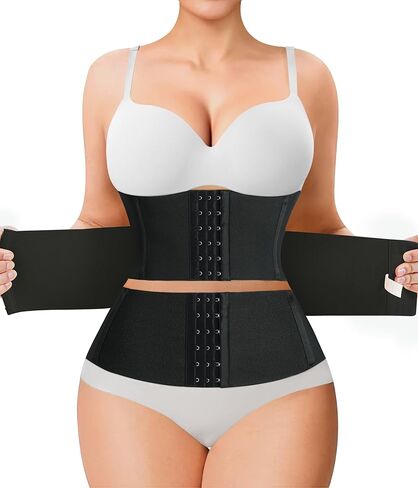 TrainingGirl Waist Trainer Corset for Women Shapewear Tummy Control Body Shaper Postpartum Cincher Segmented Workout Girdle in Saudi Arabia