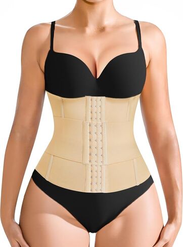 TrainingGirl Waist Trainer Corset for Women Shapewear Tummy Control Body Shaper Postpartum Cincher Segmented Workout Girdle in Saudi Arabia