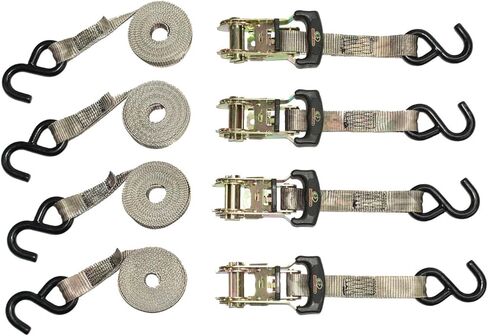 RPS Outdoors SI-2071 Mossy Oak Break-Up Infinity Camo 1" x 10' Ratchet Tie Down Straps (830 lb Safe Working Load / 2,500 lb Tension Strength), 4 Pack in Saudi Arabia