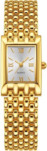 Watches for Women Wrist Watches Steel Strap Womens Watch Casual Fashion Simple Square Roman Dial Quartz Wristwatch in Kuwait