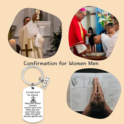 Confirmation Gifts for Teen Boys Girls Christian Baptism for Teenagers Religious Bible Verse 2026 Confirmation for Women Men Catholic Baptism Gift for Girls Daughter Son Faith Keychain Keepsake in Kuwait
