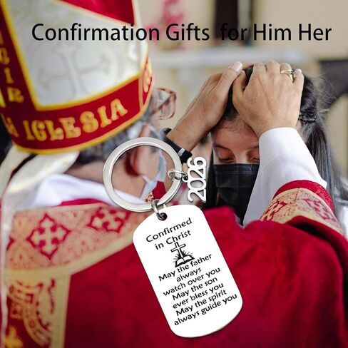 Confirmation Gifts for Teen Boys Girls Christian Baptism for Teenagers Religious Bible Verse 2026 Confirmation for Women Men Catholic Baptism Gift for Girls Daughter Son Faith Keychain Keepsake in Kuwait