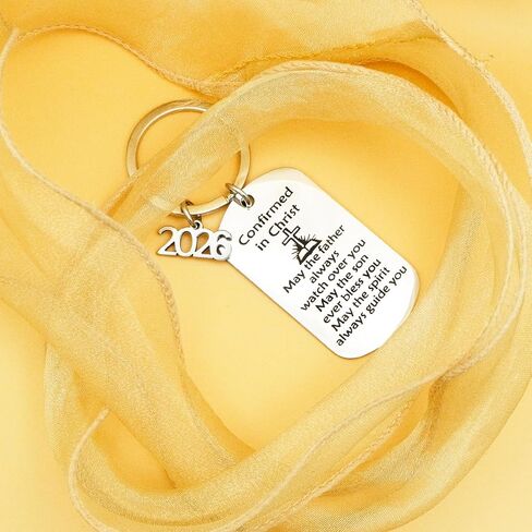 Confirmation Gifts for Teen Boys Girls Christian Baptism for Teenagers Religious Bible Verse 2026 Confirmation for Women Men Catholic Baptism Gift for Girls Daughter Son Faith Keychain Keepsake in Kuwait