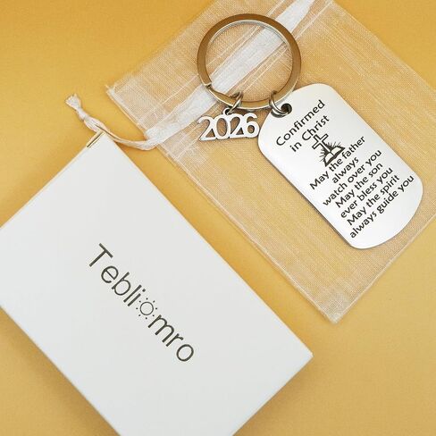 Confirmation Gifts for Teen Boys Girls Christian Baptism for Teenagers Religious Bible Verse 2026 Confirmation for Women Men Catholic Baptism Gift for Girls Daughter Son Faith Keychain Keepsake in Kuwait