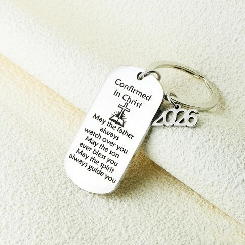 Confirmation Gifts for Teen Boys Girls Christian Baptism for Teenagers Religious Bible Verse 2026 Confirmation for Women Men Catholic Baptism Gift for Girls Daughter Son Faith Keychain Keepsake in Kuwait