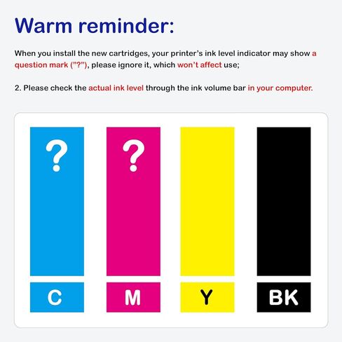 LC103XL Compatible for Brother LC103 Ink Cartridges LC101 Work with Brother MFC-J870DW MFC-J6920DW MFC-J450DW MFC-J6520DW Printer (Black Cyan Magenta Yellow, 4 Pack) in Kuwait