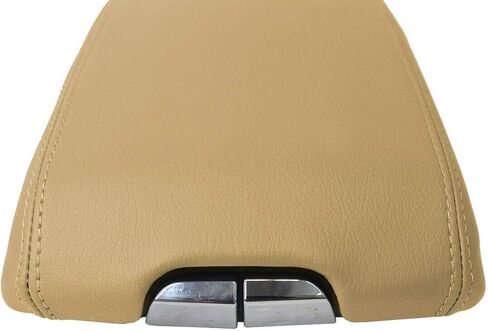 Center Console Lid Armrest Cover Leather Compatible with Cadillac SRX 2010-2016 Beige Tan in Kuwait
