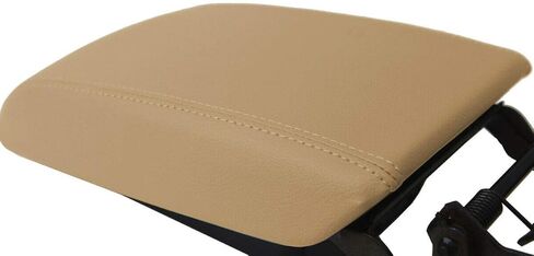 Center Console Lid Armrest Cover Leather Compatible with Cadillac SRX 2010-2016 Beige Tan in Kuwait