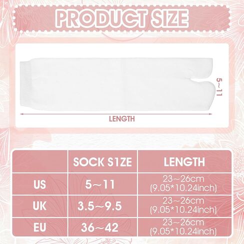 6 Pairs Japan Tabi Socks for Flip Flop, Japanese Elastic Cotton Split Toe Socks Japanese Toes Separated Sock for Women Men Geta Samurai in Saudi Arabia