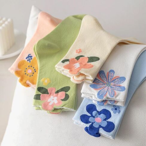 Cute Cotton Socks for Women - Novelty Design Athletic & Daily Wear Breathable Comfort Socks in Kuwait