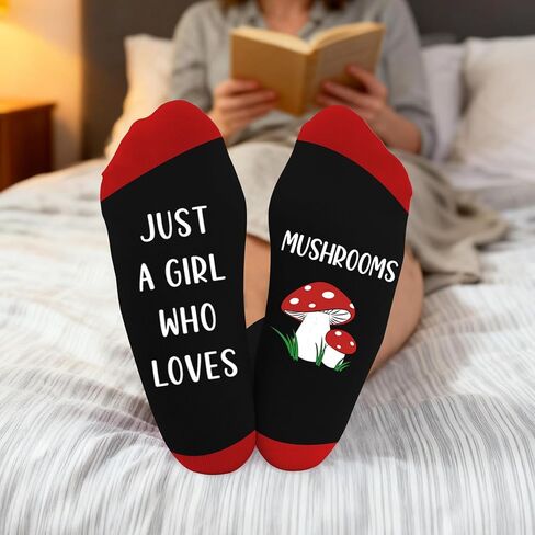 Mushroom Gifts for Women and Girls Cute Funny Mushroom Lovers Themed Accessories Socks Presents Christmas Stocking Stuffers Birthday Xmas White Elephant Galentines Halloween Thank You Gifts in Saudi Arabia