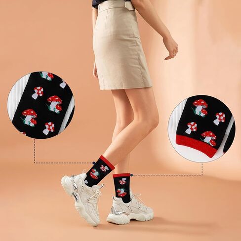 Mushroom Gifts for Women and Girls Cute Funny Mushroom Lovers Themed Accessories Socks Presents Christmas Stocking Stuffers Birthday Xmas White Elephant Galentines Halloween Thank You Gifts in Saudi Arabia