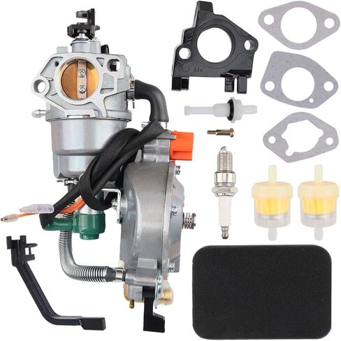 Dual Fuel Carburetor with LPG/CNG Conversion Kit for Honda GX390 188F 13-14HP 4.5-5.5KW Generator Engine, for predator 7250/9000 Watts in Kuwait