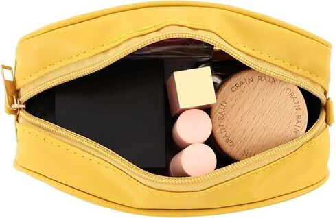 Yellow Purse For Women, Small Yellow Leather Shoulder Crossbody Camera Bag, Butter Handbag, Zipper Design, Fashionable And Versatile, For Work, Travel Or Party, With 1 Leather Pendant Accessory in Kuwait