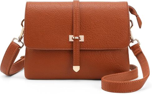 حقيبة كروس من الجلد النباتي للنساء، محفظة صغيرة للهاتف الخلوي مع حزام قابل للتعديل، محفظة سفر صغيرة هدايا للنساء in Kuwait