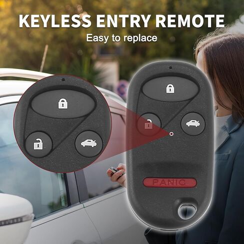 Keyless Entry Remote for Honda Accord 1994-1997 434Mhz A269ZUA101 3 Button Reusable | Control Replacement Car Key Fob 1 Pcs for Civic 1996-2000 in Saudi Arabia