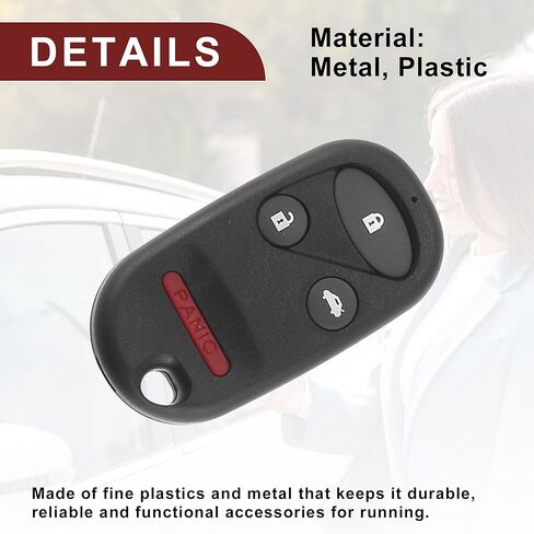 Keyless Entry Remote for Honda Accord 1994-1997 434Mhz A269ZUA101 3 Button Reusable | Control Replacement Car Key Fob 1 Pcs for Civic 1996-2000 in Saudi Arabia
