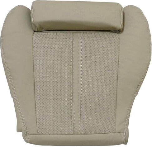 Mythoria Front Driver Side Bottom Replacement Perforated Leather Seat Cover Tan Compatible with Cadillac SRX 2010 2011 2012 2013 2014 2015 2016 in Kuwait