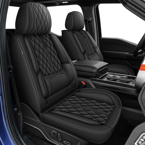 AOMSAZTO Silverado seat Covers Custom Fit Chevy Silverado GMC Sierra 2007-2025 20261500 2500hd 3500hd Trail Boss Z71 Easy-Install Waterproof Seat Protector(5 Seats,Black) in Saudi Arabia