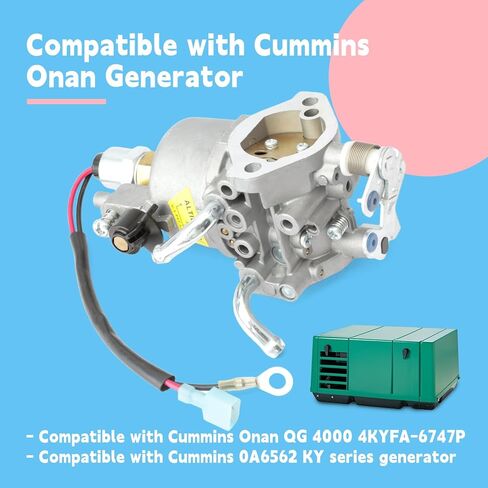 A041D744 Carburetor Replacement for Onan 4000 QG4000 Generators 4KYFA-6747P for Cummins 0A6562 KY Series RV Generator Carb Repair Kit Replace 146-0881 4KYFA-6747P in Kuwait