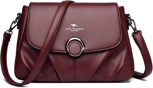 Slouchy Crossbody Bags Women Trendy PU Leather Cross Body Bag Hobo Crescent Shoulder Purses Small Travel Tote Handbags 2026 in Kuwait