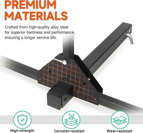 حامل منصة دراجتين - حامل دراجة بمنصة قابلة للإمالة، يدعم ما يصل إلى 150 رطلاً، يناسب الإطارات السميكة مقاس 5 بوصات، متوافق مع السيارات وسيارات الدفع الرباعي والشاحنات - يتضمن أشرطة السقاطة in Kuwait