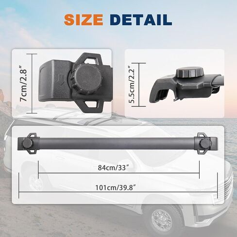 165lbs Aluminum Roof Rack Cross Bars Compatible for 2007-2017 Jeep Patriot Rooftop Luggage Carrier Rack for Bike Canoe Kayak Cargo Box in Saudi Arabia