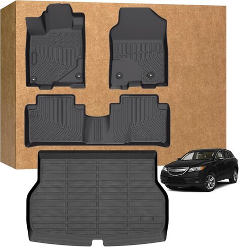 Floor Mats for Acura RDX 2013-2015, Heavy Duty TPE Waterproof Non-Slip All Weather Protection Custom, Floor Mats & Cargo Liner in Saudi Arabia