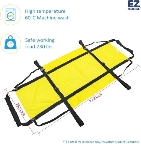 Emergency Evacuation Sheet for Bedridden Patient be Evacuated in Emergency with Safety Buckle Belts, Casualty Rescue System, First aid Sheet in Kuwait